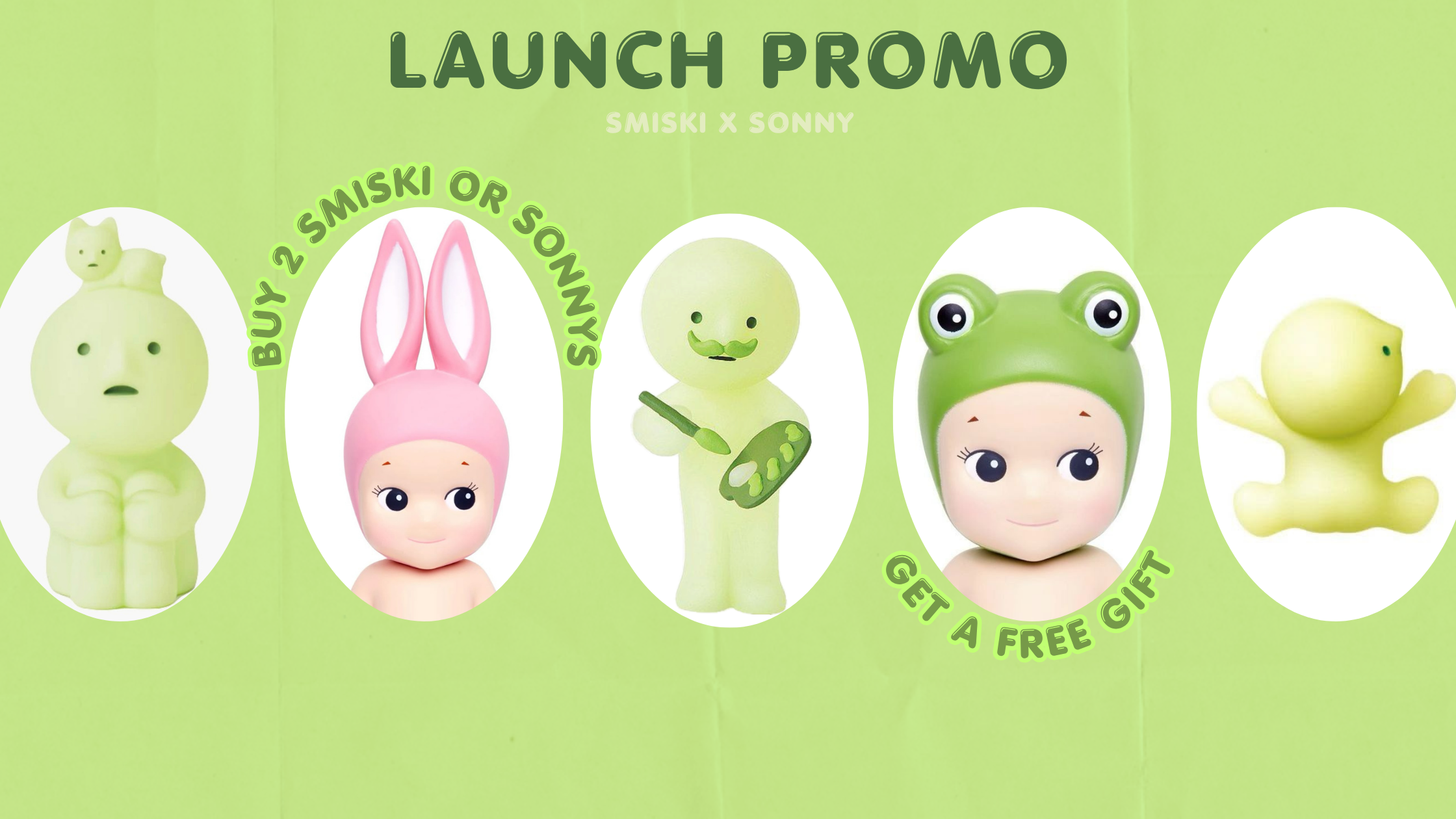 Launch Promo — Smiski x Sonny Angel, buy 2 get a free gift